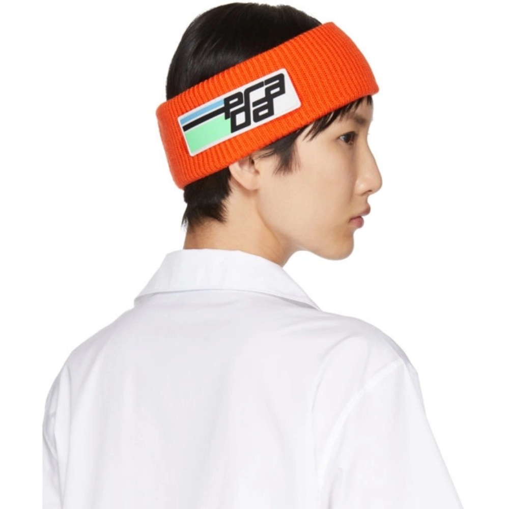 Bold Orange Prada Headband - Picture 2 of 5